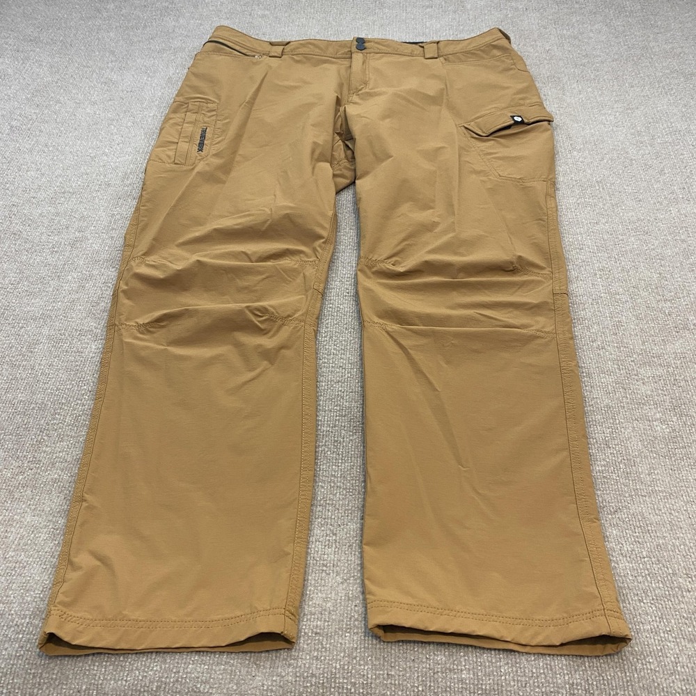Truewerk Pants Mens 44x34 Brown Nylon Stretch Cargo Workwear Outdoor Pockets
